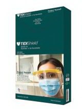 Shield Face Only Clear Optical Grade for use with Face Shield Frame #2211-100 Disposable TIDIShield® Assemble ‘n Go™ Replacement Shield  (10/PK 10PK/BX) by TIDI Products, LLC  ID 2210-100